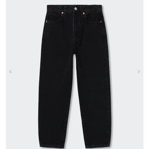 Mango black mom jeans